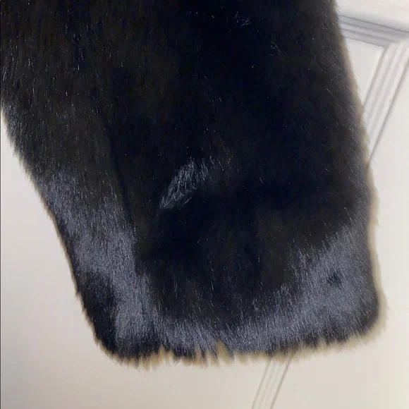 H&M Size 4 Black Teddy Jacket Luxurious Fluffy Faux Fur - Picture 12 of 16